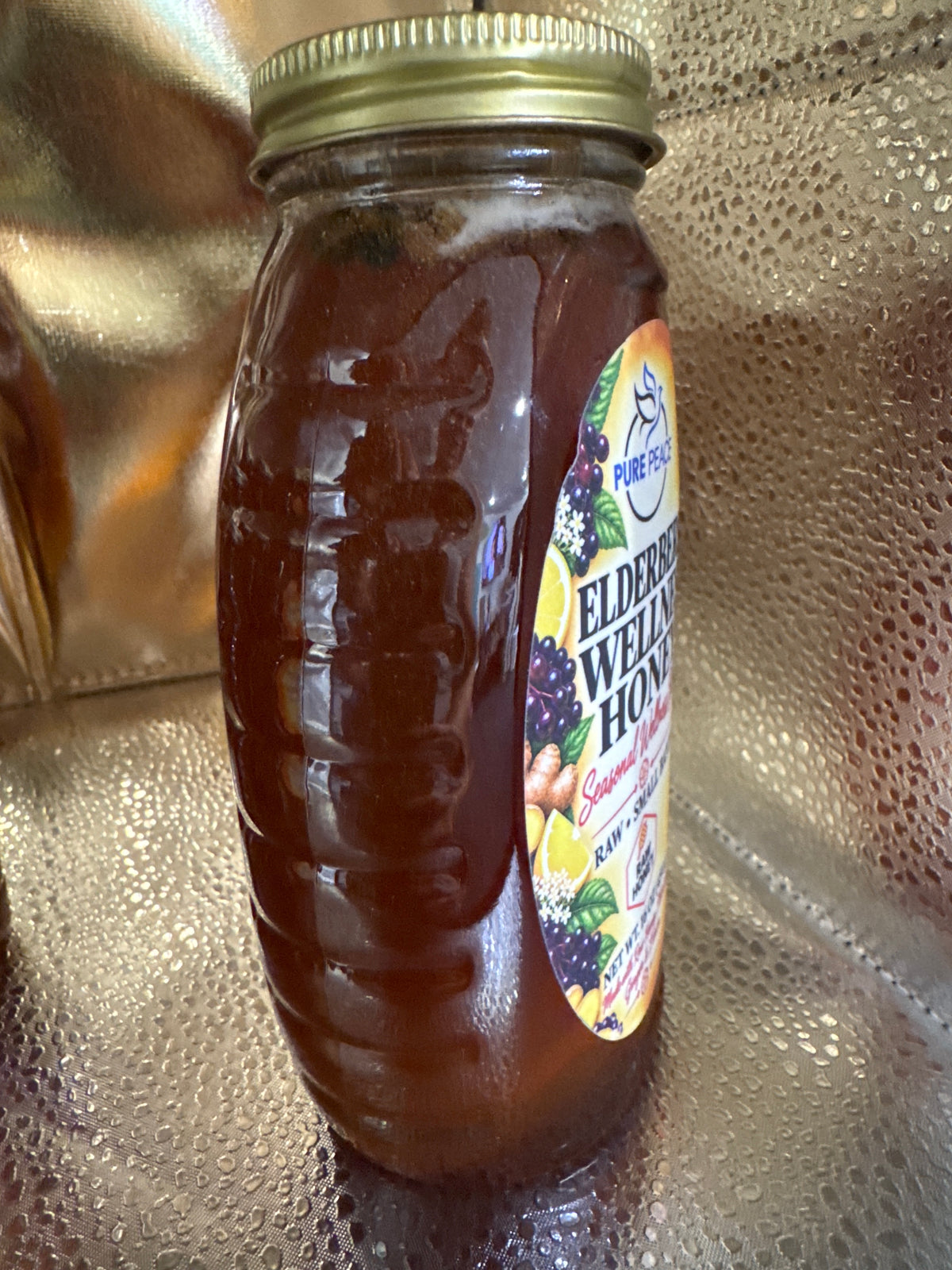 PUREPEACE Elderberry Glow Honey – 1 lb.