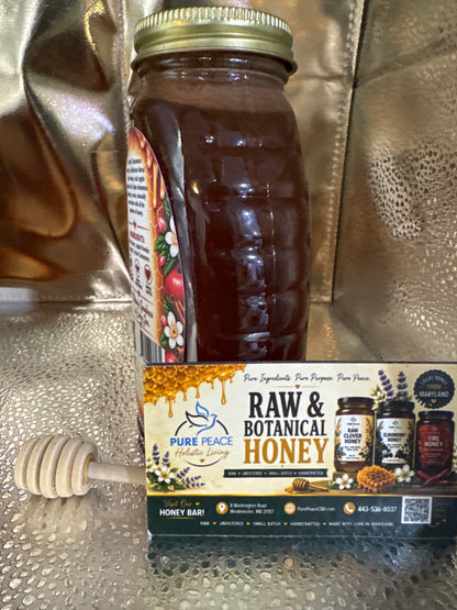 PUREPEACE Apple Cinnamon Raw Honey – 1 lb.