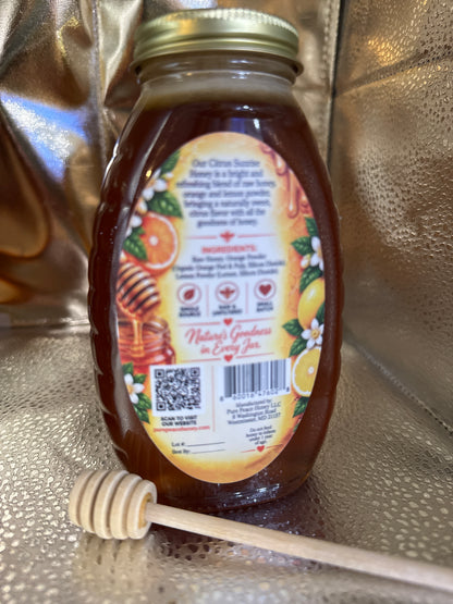 PUREPEACE Citrus Sunrise Raw Honey – 1 lb.